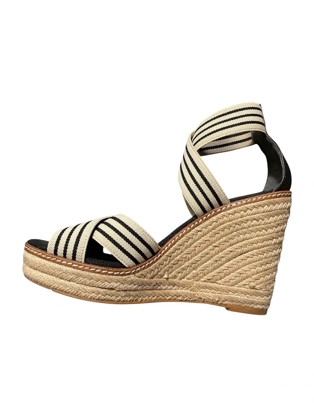 Tory Burch Frida Wedge Espadrille Sandals Sz 8.5 M